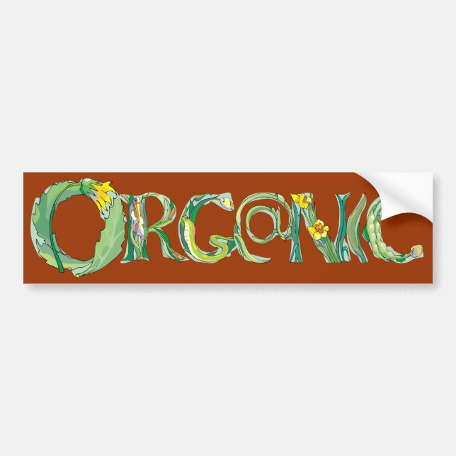 Organic Bumper Sticker (Front)