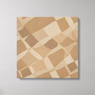 Organic Checkerboard – Modern Abstract Canvas Print