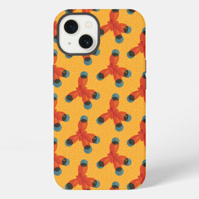 Organic Chemistry Geek Methane Molecule Pattern iPhone Case (Back)