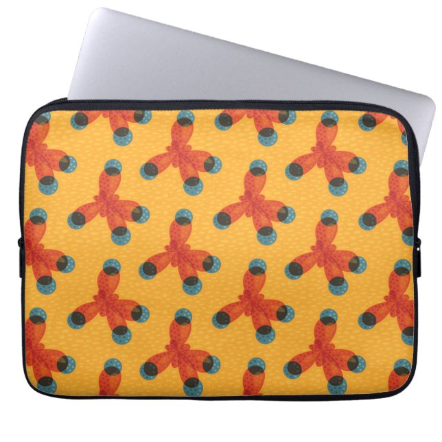 Organic Chemistry Geek Molecule Pattern Chemist Laptop Sleeve (Front)