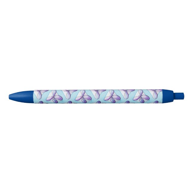 Organic Chemistry Molecule Art Blue Ink Pen (Front)