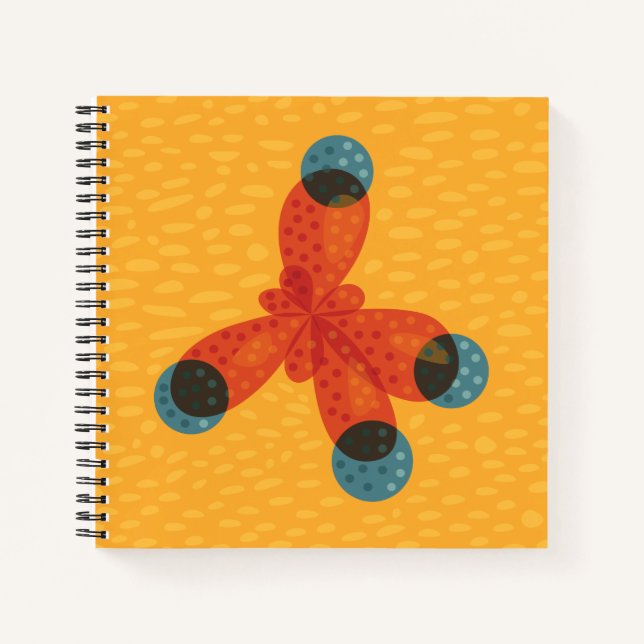 Organic chemistry molecule science nerd notebook (Front)