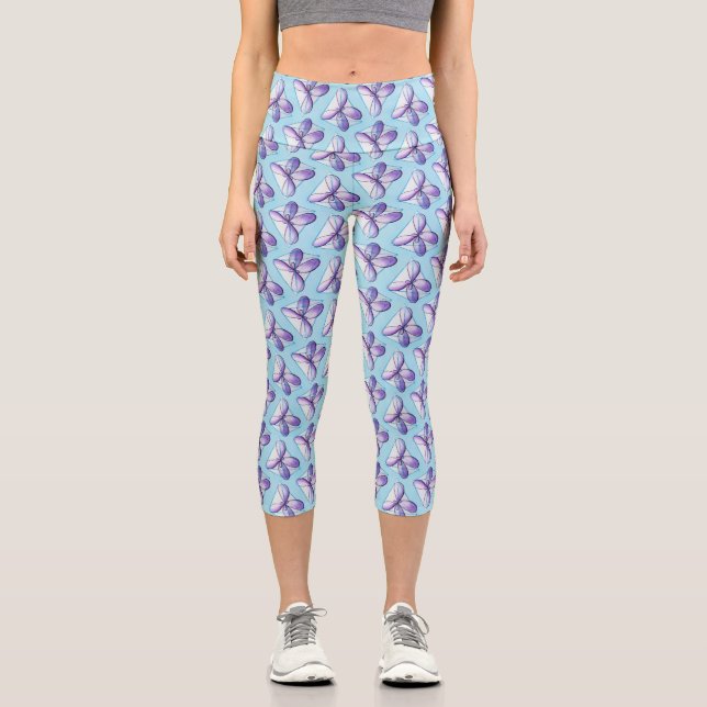 Organic Chemistry Student Molecules Capri Leggings (Front)