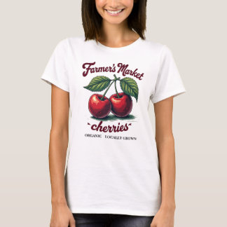 Organic Cherries Tee – Locally Grown & Sweet