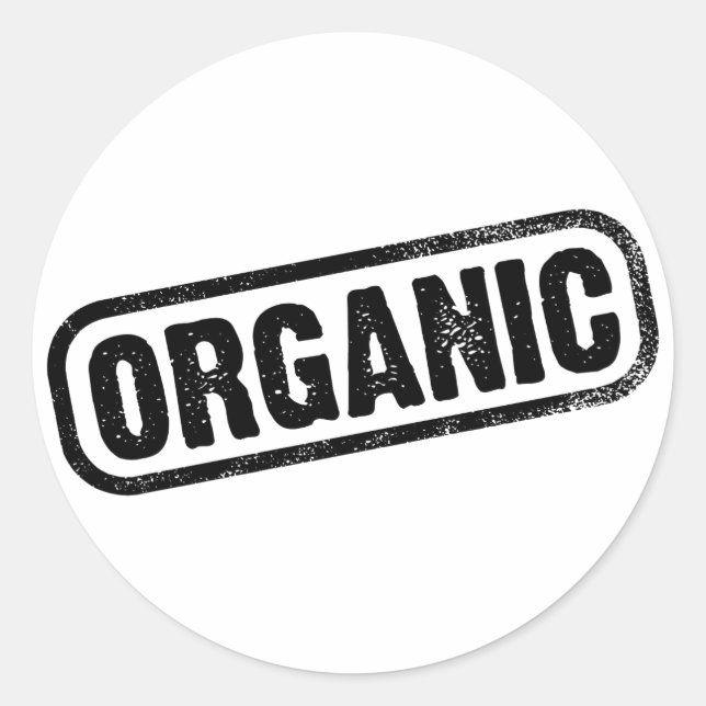 Organic Classic Round Sticker (Front)