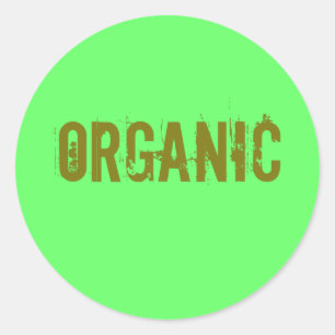 organic classic round sticker