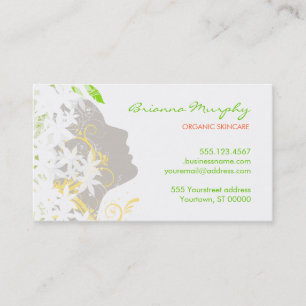Organic Cosmetologist  Appointment Business Card