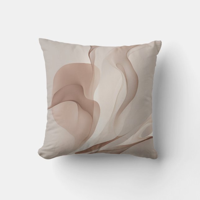 "Organic Currents" | Dynamic Forms Art Cushion (Front)