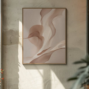 "Organic Currents" Dynamic Forms Art Poster