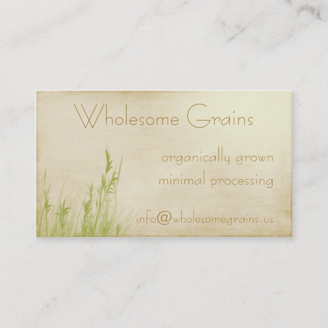 Organic Delight Business Card (Front)