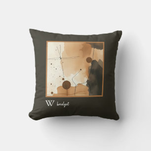 Organic Earthy Flow Shapes Cushion