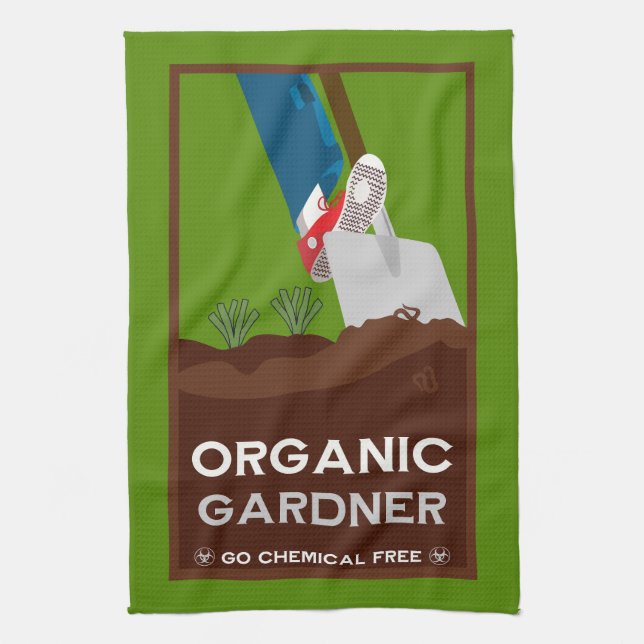  Organic Eco Farming Tea Towel (Vertical)