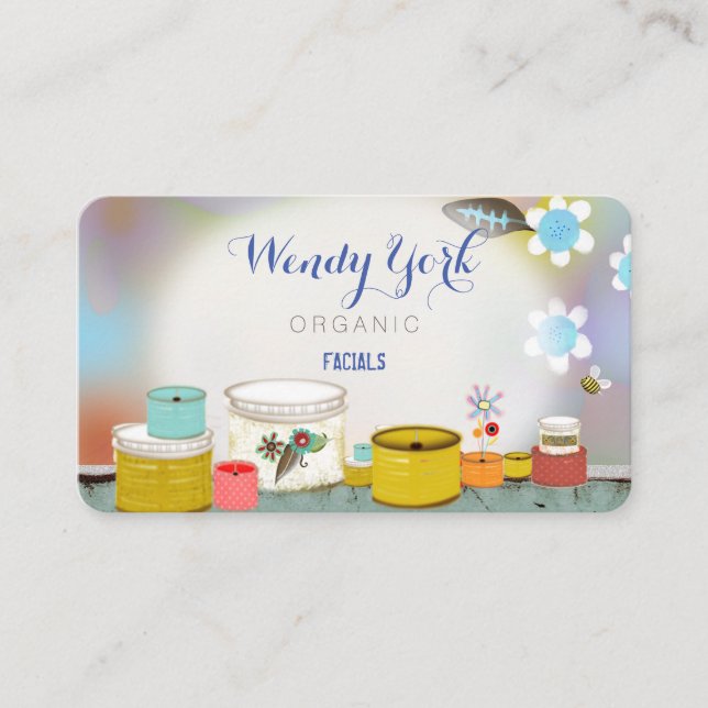 Organic Facials Appointment Card (Front)