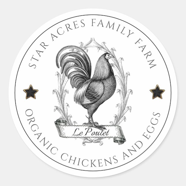 Organic Farm Hen Product Labels (Front)
