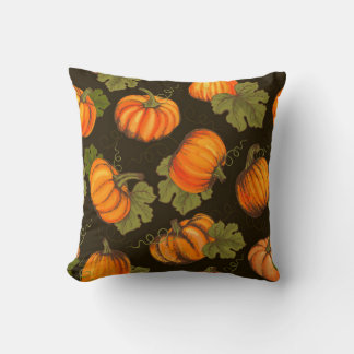 Organic farm vegetables seamless pattern with oran cushion
