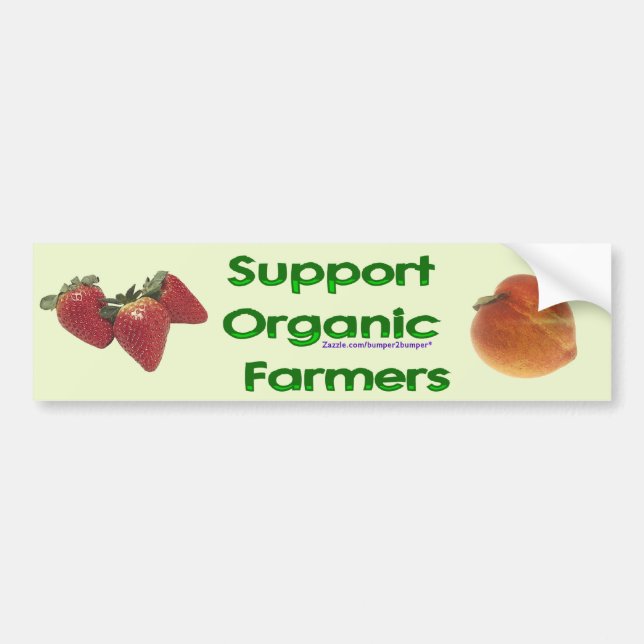 Organic Farmers Bumper Sticker (Front)