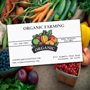 Organic Farming Business Card