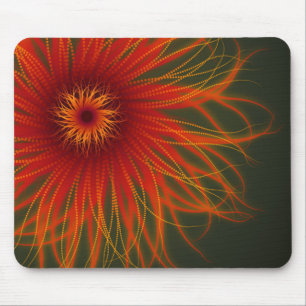 Organic Fire Flower mousepad