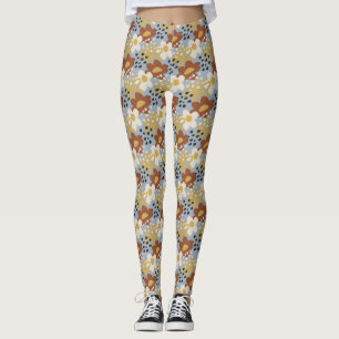 Organic Flat Floral Leggings