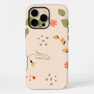 Organic Floral Background iPhone 16 Pro Max Case