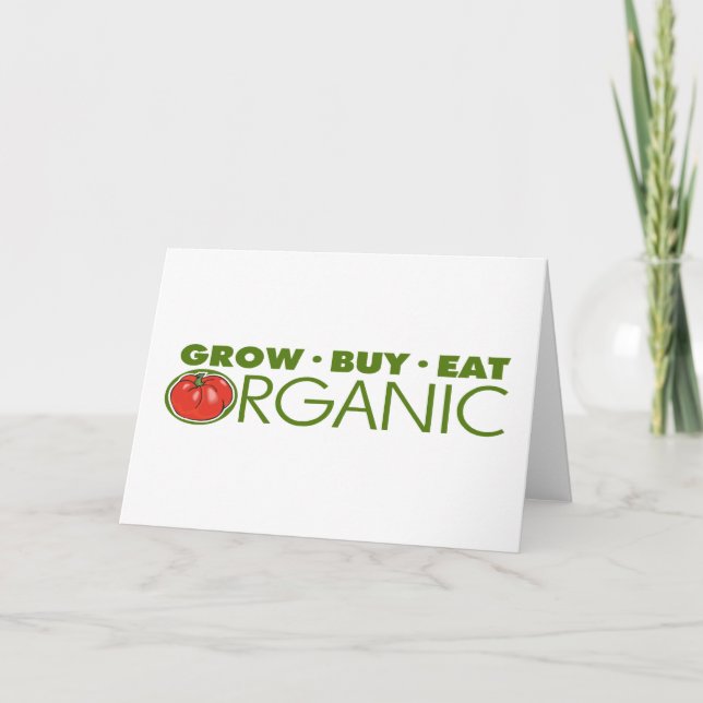 Organic Food Holiday Card (Front)