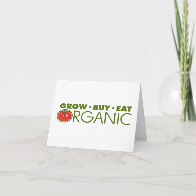 Organic Food Holiday Card (Front)
