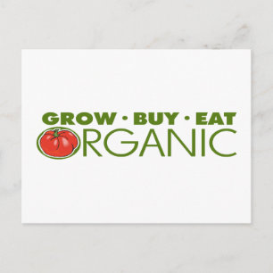 Organic Food Postcard