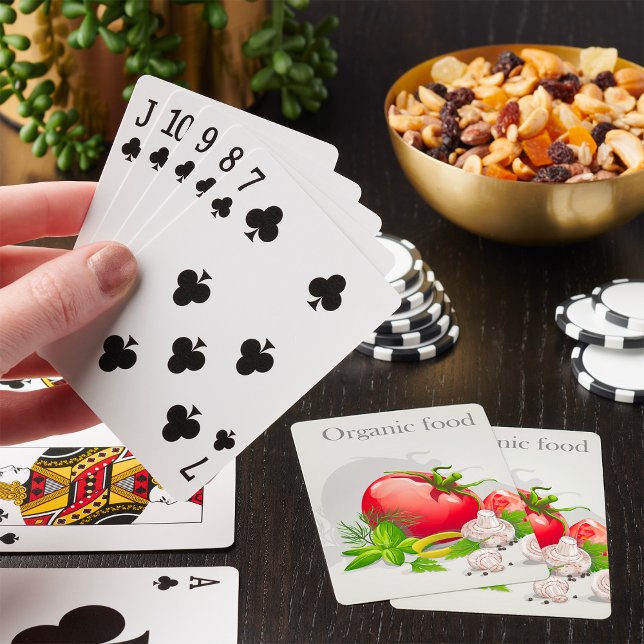 Organic Food Vegetables Playing Cards (Creator Uploaded)