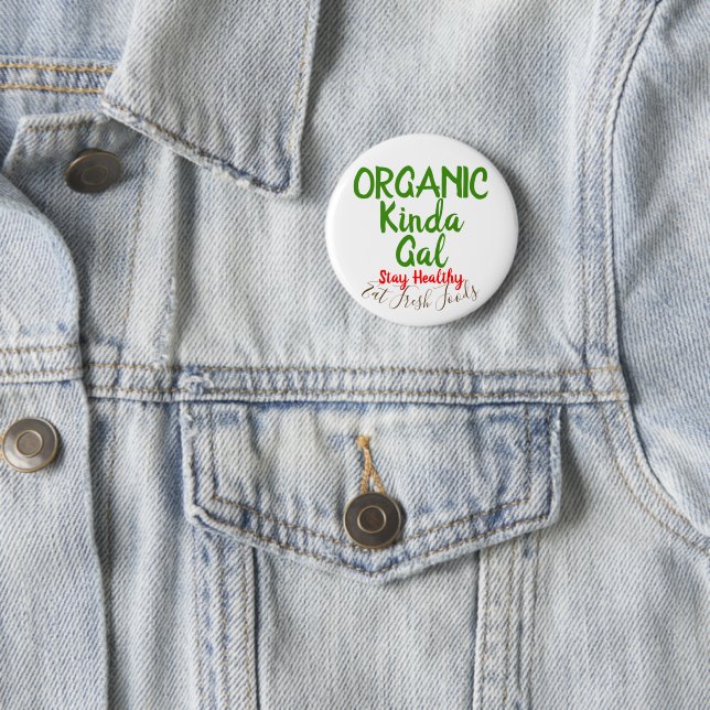 Organic Fresh Foods Round Button Pins (In Situ)