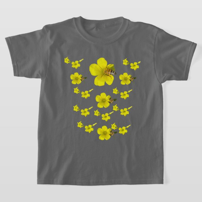 Organic Front yard Bees T-Shirt (Laydown)