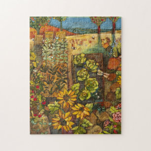 Organic Garden and Bees 11x14" Puzzle