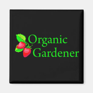 Organic Gardener - Strawberries Magnet