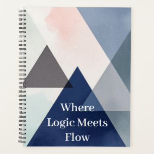 Organic Geometry Fusion Watercolour Planner