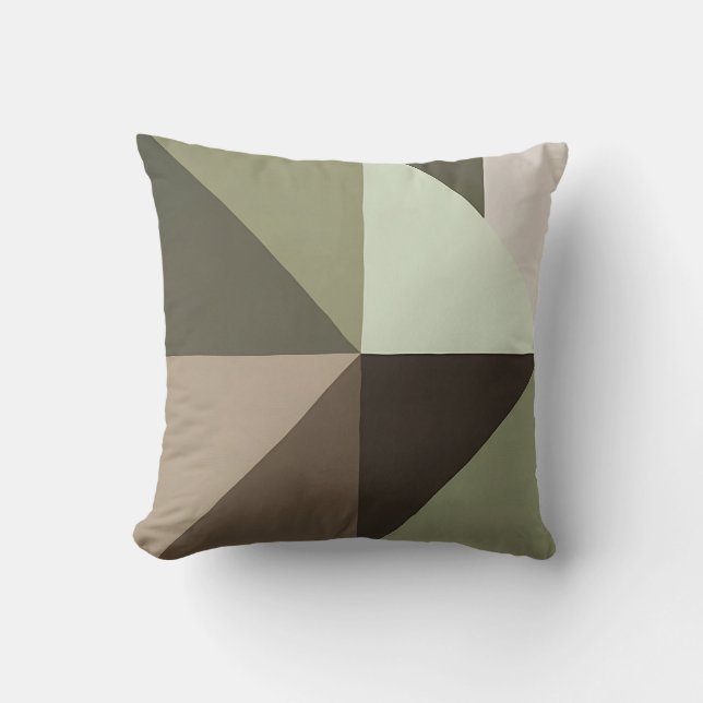 Organic Geometry Throw Pillow (Front)