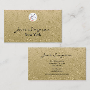 Organic Gold Shimmer  Business Card