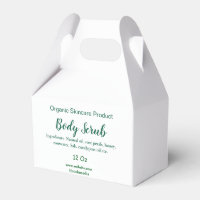 Organic green nature body scrub butter add name in