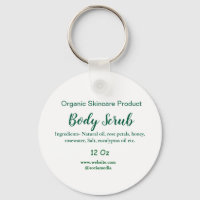 Organic green nature body scrub butter add name in