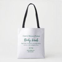 Organic green nature body scrub butter add name in