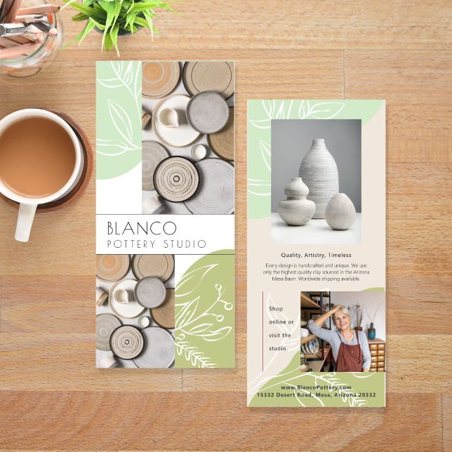 Organic Greens Creative Marketing Rack Card (Creator Uploaded)