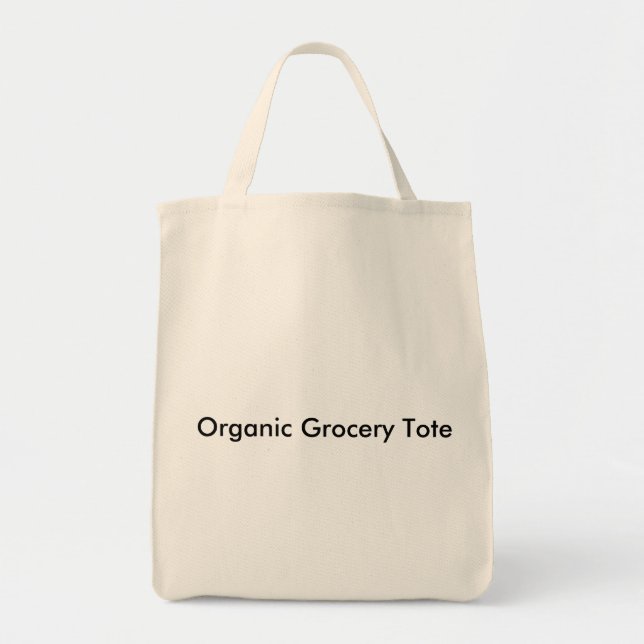 Organic Grocery Tote Bag (Front)