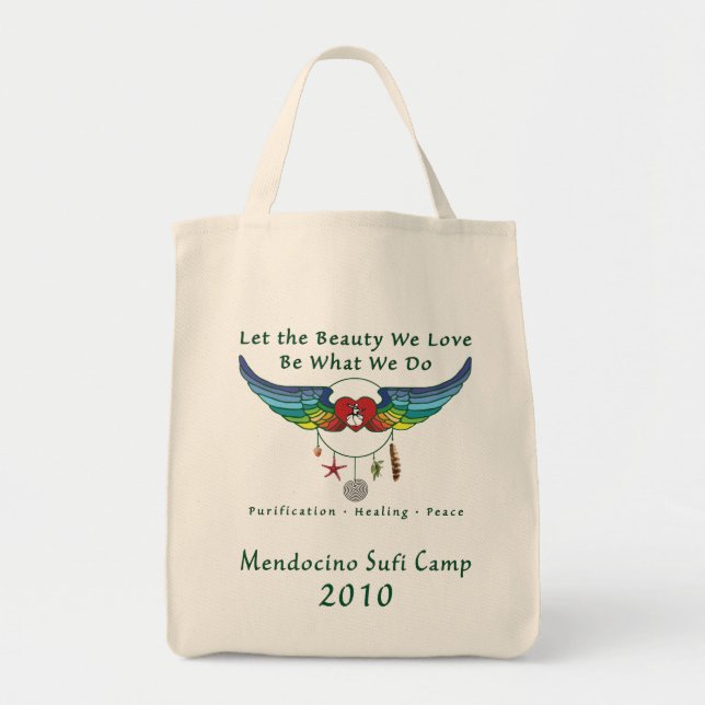 Organic Grocery Tote - Mendocino Sufi Camp 2010 Bag (Front)