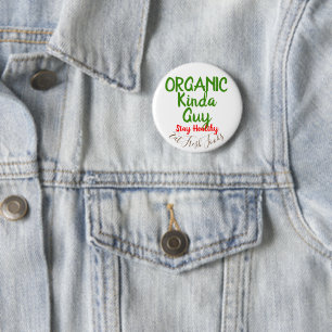 Organic Guy Fresh Foods Round Button Pins