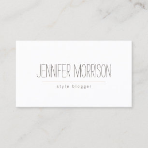 Organic Hand-Written Blogger's Business Card