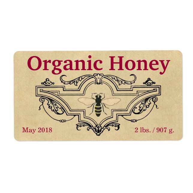 Organic Honey Bee Cartouche (Front)