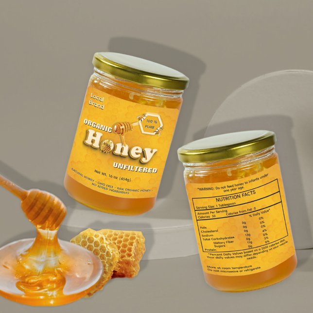 Organic Honey Business Brand and Nutrition Facts   (Creator Uploaded)