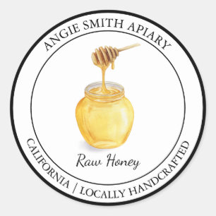 Organic Honey Modern label
