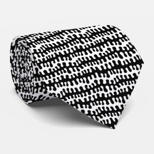 Organic Horizontal Stripes - Black Tie