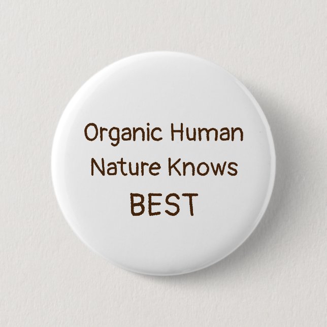 Organic Human Button (Front)