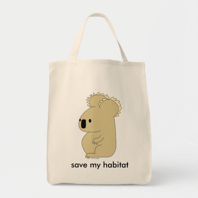 organic koala grocery bag (Front)