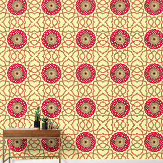 Organic Mandala Spiral Design Wallpaper
